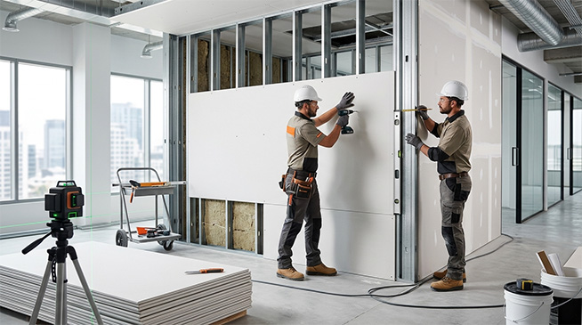 Plasterboard installation service