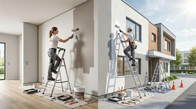 Interior and exterior painting service